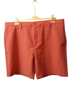 Vineyard Vines 8"Textured Performance Breaker Short Mens 40 Coral GolfSeersucker
